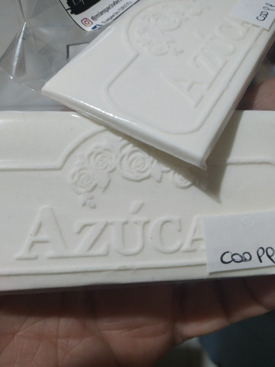 Placa porcelana cod 099 (8x4)