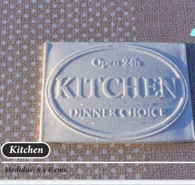 Placa porcelana cod 112 (8x6)