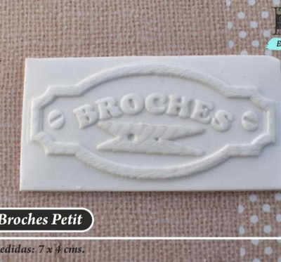 Placa porcelana cod 125 (8x4)