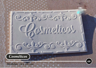 Placa porcelana cod 068 (14x10)