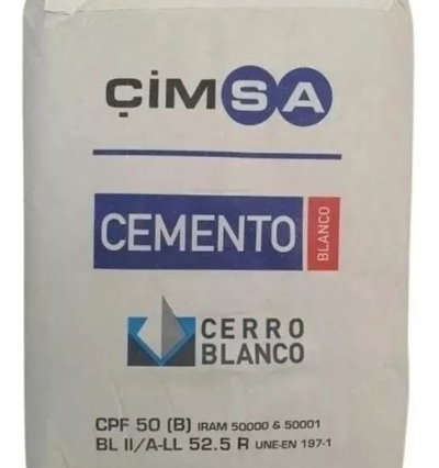 Cemento blanco Cimsa – por kilo – alta blancura y resistencia
