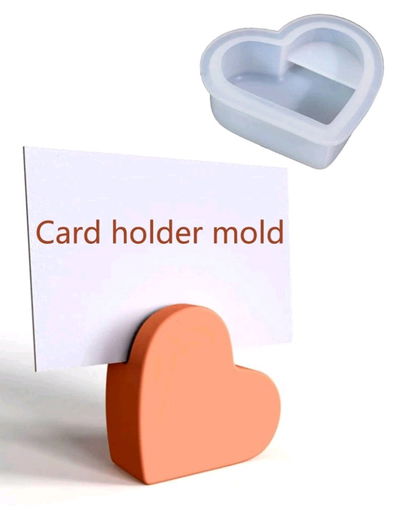 Molde silicona tarjetero corazon