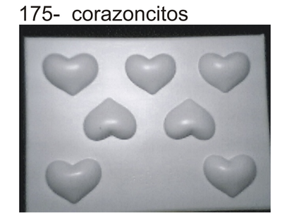 Molde formas corazoncitos 175