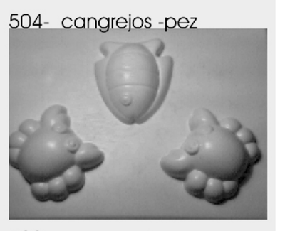 Molde formas cangrejo pez 504