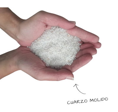Piedra cuarzo molido – Granulometría fina para Terrazzo