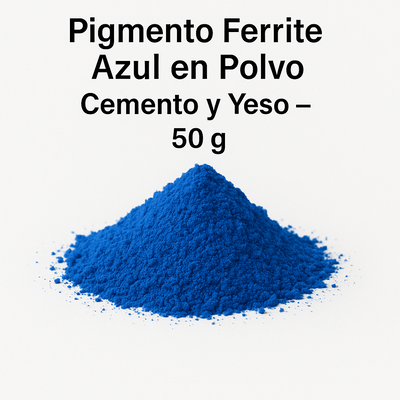 Pigmento Ferrite Azul en Polvo – Cemento y Yeso – 50 g