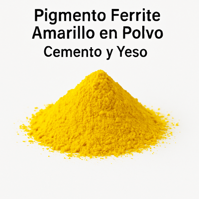 Pigmento Ferrite Amarillo en Polvo – Cemento y Yeso – 50 g