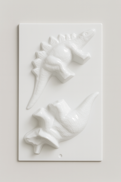 Molde termoformado formas dinos 580 – Cemento, Resina, Yeso y Jabones