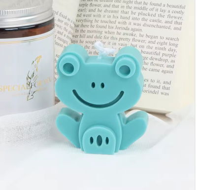 Molde de silicona rana Velas, Cemento, Resina y Yeso