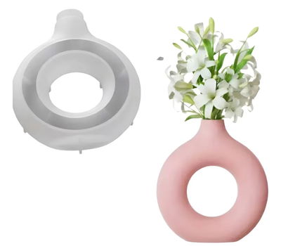 Molde de silicona florero 3922   Cemento, Resina y Yeso