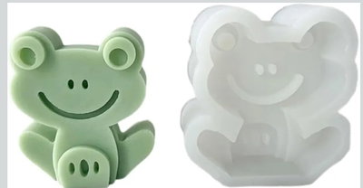 Molde de silicona rana Velas, Cemento, Resina y Yeso