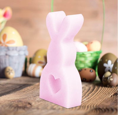 Molde de silicona conejo BM3624 Velas, Cemento, Resina y Yeso