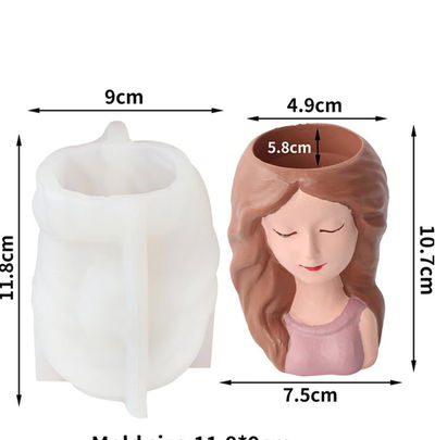 Molde de silicona soñadora 30I3  Velas, Cemento, Resina y Yeso