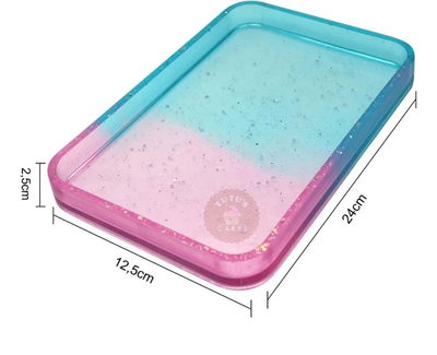 Molde de Silicona bandeja rectangular Cemento, Yeso y Resina –  Artesanal
