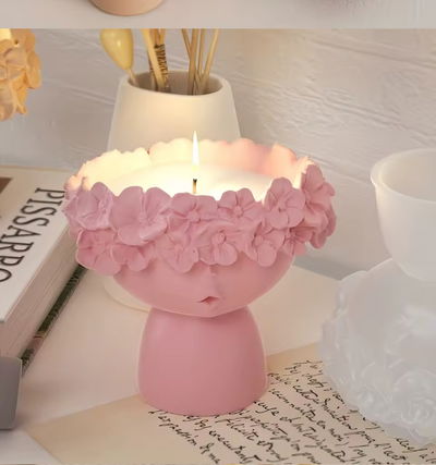 Molde de Silicona contenedor flores Cemento, Yeso y Resina –  Artesanal