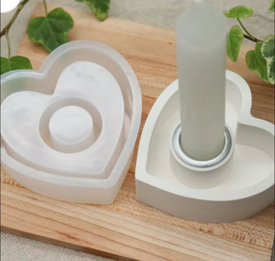 Molde de silicona porta vela 3842 Cemento, Resina y Yeso
