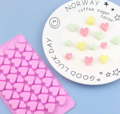 Molde de silicona corazón 11 jabones Velas, Cemento, Resina y Yeso