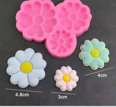 Molde de silicona flores q018 jabones Velas, Cemento, Resina y Yeso