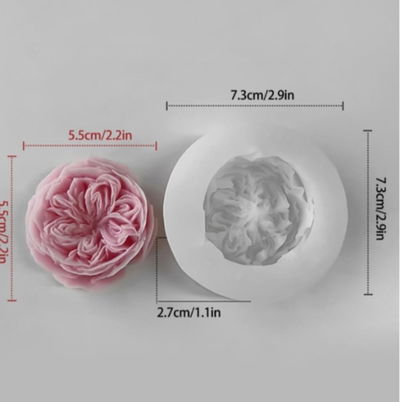 Molde de silicona flor bm3812 Velas, Cemento, Resina y Yeso