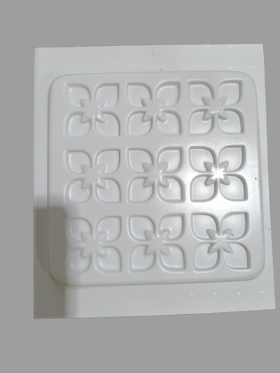 Molde termoformado plato cosmos VM cemento resina yeso