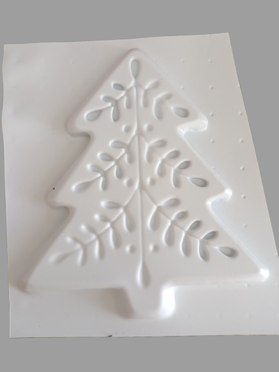 Molde termoformado árbol navidad VM cemento resina yeso