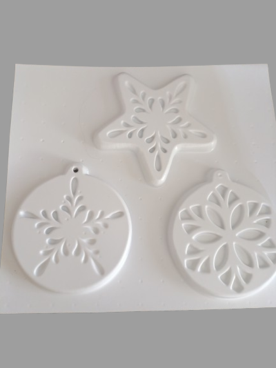 Molde termoformado guirnalda navidad VM cemento resina yeso