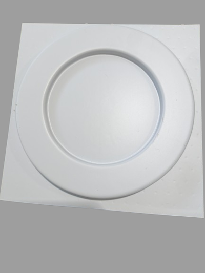 Molde termoformado plato circulo 249Cemento Yeso y resina acrolica