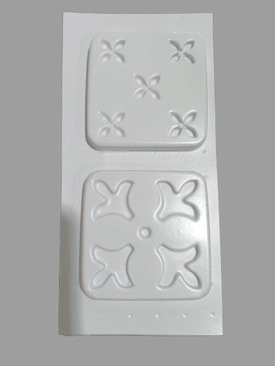 Molde termoformado mozaico 4 VM cemento resina yeso