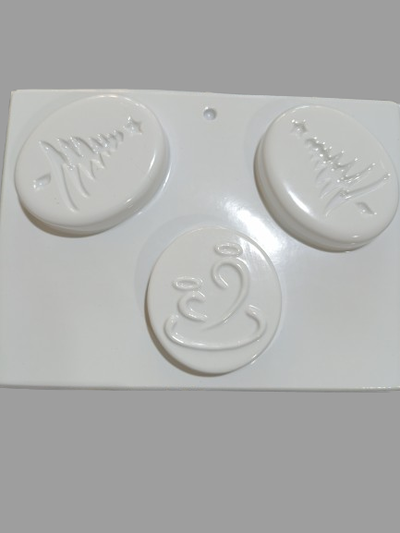 Molde termoformado liviano 912 Placa navidad – Apto cemento, yeso y resina