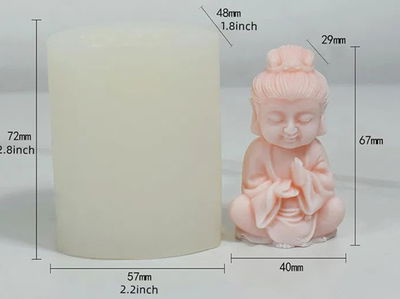 Molde de silicona budita 4237 jabones Velas, Cemento, Resina y Yeso