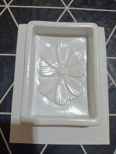 Molde termoformado cajita Cemento Yeso y resina acrolica