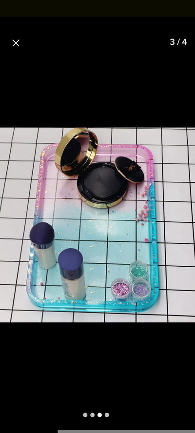 Molde de silicona bandeja cuadrada Cemento, Resina y Yeso