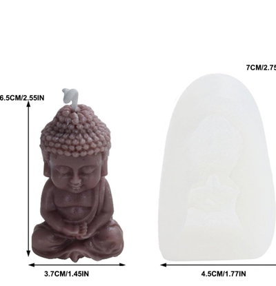 Molde de silicona budita 3456/189 jabones Velas, Cemento, Resina y Yeso