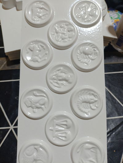 Molde termoformado liviano 181b zodíaco  – Apto cemento, yeso y resina