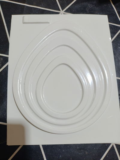 Molde termoformado plato 1695 Cemento Yeso y resina acrolica