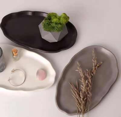 Molde de silicona bandeja irregular Cemento, Resina y Yeso