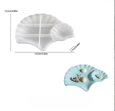 Molde de silicona bandeja ginko 4250 Cemento, Resina y Yeso