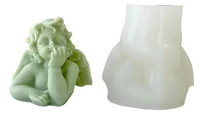Molde de silicona angelito 13E10 Velas, Cemento, Resina y Yeso