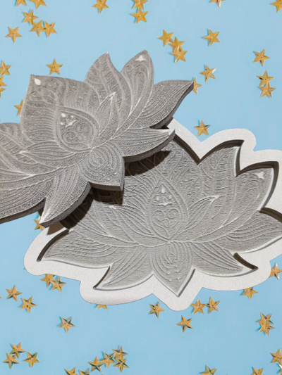 Molde goma flexible flor de loto