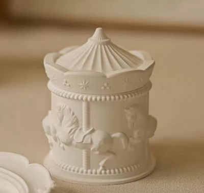 Molde de Silicona caramelera carrousel Cemento, Yeso y Resina – Artesanal