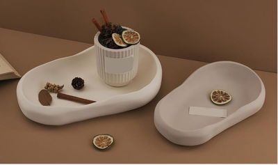 Molde de silicona bandeja ovalada profunda – Cemento, Resina y Yeso