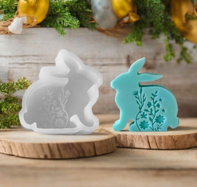 Molde de silicona conejo 3705 jabones Velas, Cemento, Resina y Yeso