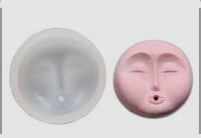 Molde de silicona porta sahumerio cara 4236 – Cemento, Resina y Yeso