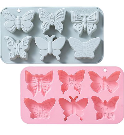 Molde de silicona mariposas  jabones Velas, Cemento, Resina y Yeso