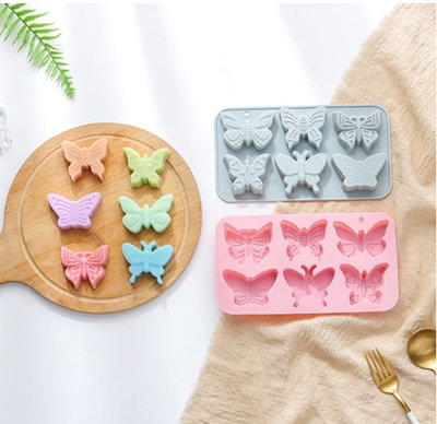 Molde de silicona mariposas jabones Velas, Cemento, Resina y Yeso