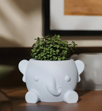 Molde de silicona elefante 44849 contenedor 4147 Velas, Cemento, Resina y Yeso