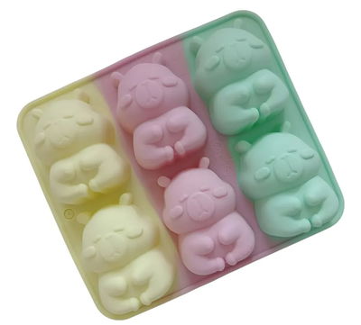 Molde de silicona capibara  jabones Velas, Cemento, Resina y Yeso