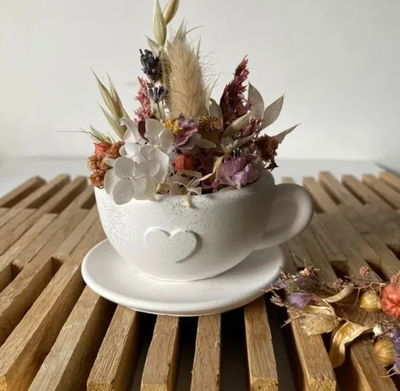 Molde de silicona tacita Velas, Cemento, Resina y Yeso