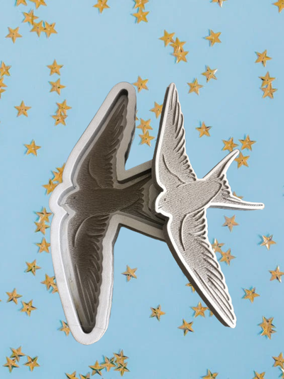 Molde goma flexible golondrina   Yeso, cemento