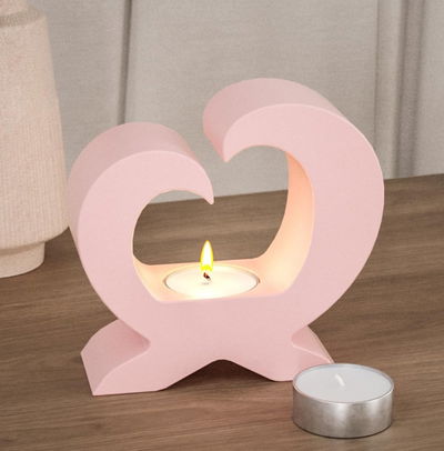 Molde de silicona porta vela corazon   Velas, Cemento, Resina y Yeso